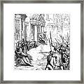 Chartist Riots At Newport Framed Print