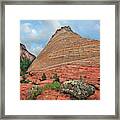 Checkerboard Mesa, Zion National Park, Utah Framed Print