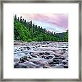 Chetco River Sunset 2 Framed Print