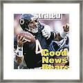Chicago Bears Qb Jim Harbaugh... Sports Illustrated Cover Framed Print