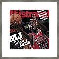 Chicago Bulls Michael Jordan, 1998 Nba Finals Sports Illustrated Cover Framed Print