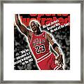 Chicago Bulls Michael Jordan... Sports Illustrated Cover Framed Print