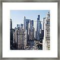 Chicago Skyscrapers On Wacker Drive In Framed Print