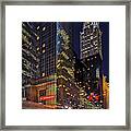 Chrysler Building Nyc Rush Framed Print