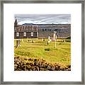 Church Cemetery Of Iceland Framed Print