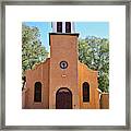 Church In Cerrillos, Nm Framed Print