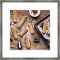 Churros With Cinnamon And Sugar Framed Print