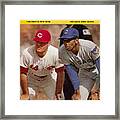 Cincinnati Reds Pete Rose And Chicago Cubs Ernie Banks Sports Illustrated Cover Framed Print