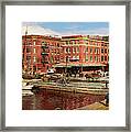 City - Baltimore Md - Pratt St - The Business District Panorama 1906 Framed Print
