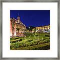 City Hall Tours France In The Blue Hour Framed Print