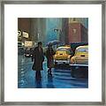 City Rain Framed Print