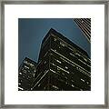 City Skyline Office Towers Skyscrapers Framed Print