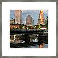 Cityscape Of Providence Framed Print