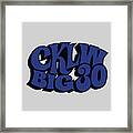 Cklw Big 30 - Blue Framed Print