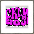 Cklw Big 30 - Pink Framed Print