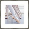 Close Up Of Ballet DancersÃ Feet Framed Print