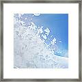 Close Up Of Snow Covered Hill With Framed Print