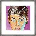 Close Up Of Woman With Short Hair Framed Print