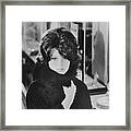Close Up Portrait Of Brigitte Bardot Framed Print