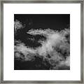 Clouds 14 In Black And White Framed Print