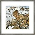 Clouds Billow Over Ruby Mountain In Snow Framed Print