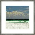 Clouds Rolling In On Sandestin Beach Framed Print