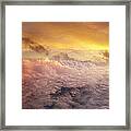 Cloudscape Sunset At 30,000 Feet Framed Print