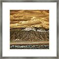 Cloudy Day Over The Sandias Framed Print