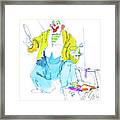 Clown Trunk Framed Print