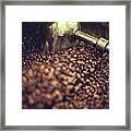 Coffee Roaster In Action Framed Print