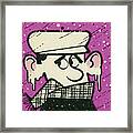 Cold Man With Icicles On His Ears Framed Print