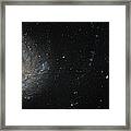 Colliding Galaxies Ngc 1512 And Ngc 1510 Framed Print