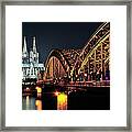 Cologne Dom And Bridge Framed Print