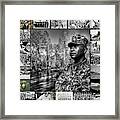 Colonel Trimble Collage Framed Print