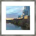 Colorado River In Austin Framed Print