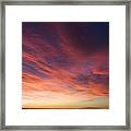 Colorful Clouds In Sunset Sky Framed Print