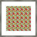 Colorful Geometric Abstract Pattern Framed Print
