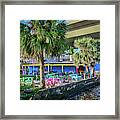 Colorful Outdoor Dining Framed Print