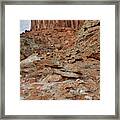 Colorful Slopes Of Mineral Bottom In Canyonlands Framed Print
