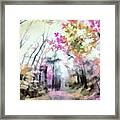 Colorful Trees Xiv Framed Print