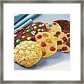 Colorfully Decorated Cookies Framed Print