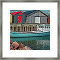 Colors Of Graham Pond Dockside Framed Print