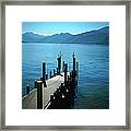 Como Lake Framed Print