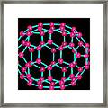 Computer Graphics Image Of C70 Fullerene Framed Print