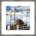Construction Potsdamer Platz Berlin Framed Print