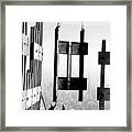 Construction Workers On The Top Floors Framed Print