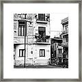 Corner Building In Sorrento Italy Framed Print