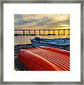 Coronado Bridge Boat Landing Framed Print
