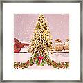 Country Christmas For The Birds Framed Print