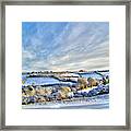 Countryside Winter Scene Framed Print